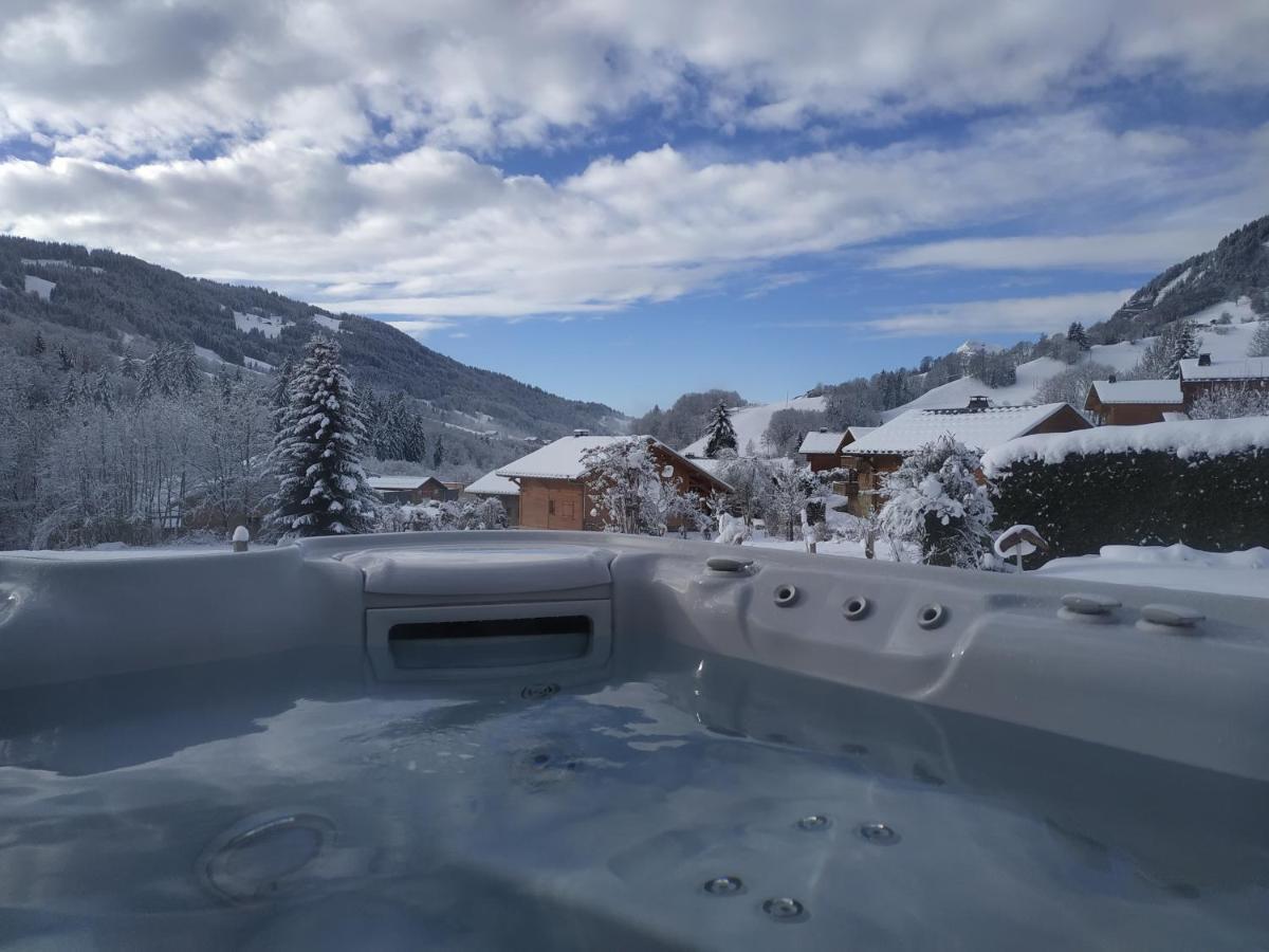 A4 Km De Megeve Tres Joli Avec Jacuzzi ,vue Sur Les Montagnes Au Calme *